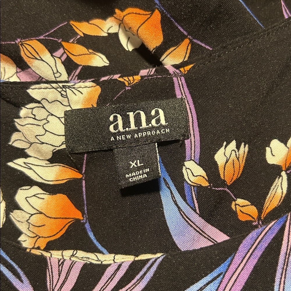 ANA SLEEVELESS TROPICAL MAXI DRESS XL - Picture 13 of 15